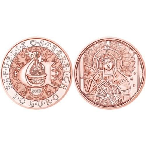 Austria 2018 Angel Series Raphael Angel 10 Euro Commemorative Coin Genuine Euro Collection Real Original Coins