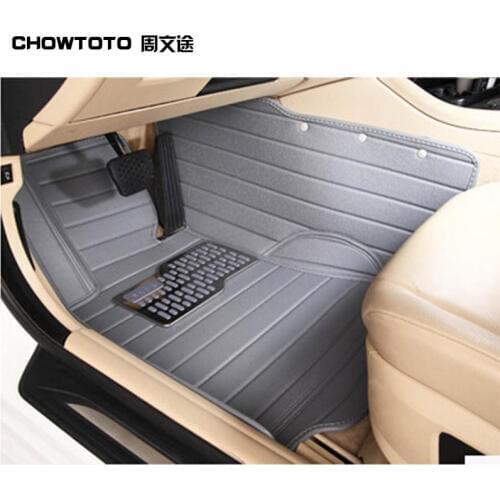 CHOWTOTO AA 2 Rows 5 seats Car Floor Mats for KIA Soul 2013 Waterproof Wear-resisting Carpets for Soul 2012-2010 a