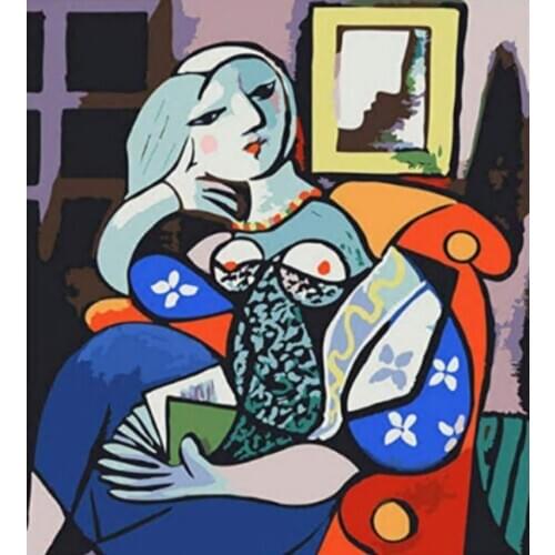 DIY 40X50 Oil Painting By Numbers Abstract sexy woman paint by numbers On Canvas Home Decor Digital Painting chrismas