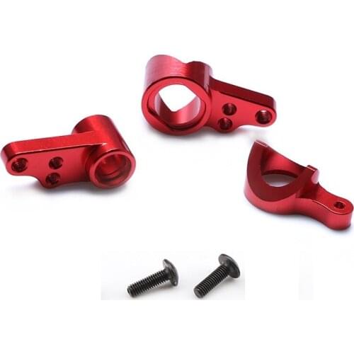 For WLtoys 144001 1/14 RC Car Spare Parts 4WD Metal Accessories Alloy Aluminum Steering Servo Saver Complete Steering Clutch