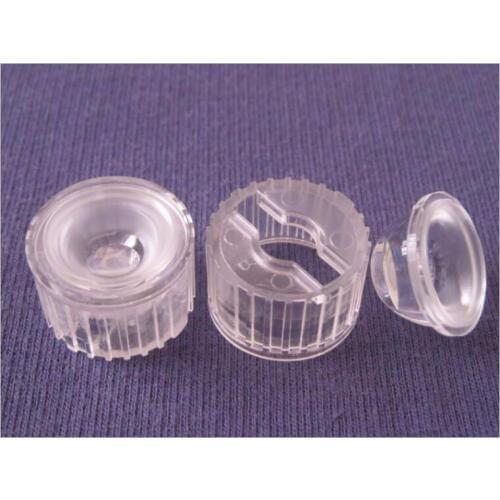 #AOV-20 High quality Led Lens, Lens Diameter: 20mm, Holder Size: 22X13.4mm, 60 degree, Concave grinding surface, PMMA