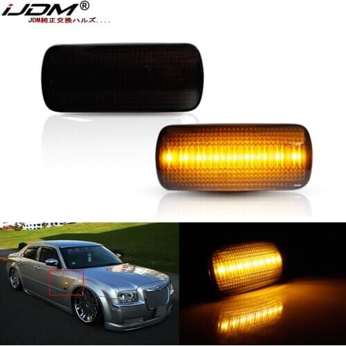 IJDM Amber 12v LED Front Side Marker Light For Chrysler 200 300 Sebringown & Country Turn Signals,Replace OEM Sidemarker Lamps
