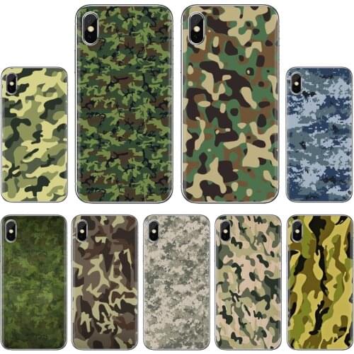 For Samsung Galaxy A10 A30 A40 A50 A60 A70 a12 a31 a41 a51 a71 a20e a21s M30 Camouflage Pattern Camo military Army Silicone Case