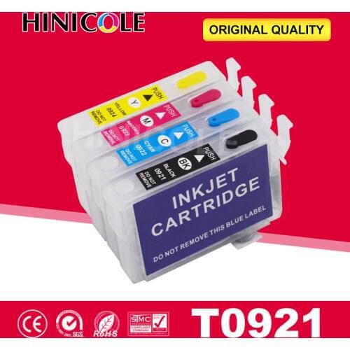 Hinicole Ink Cartridge Refillable Stylus C91 CX4300 T27 Printer Cartridges For Epson T0921