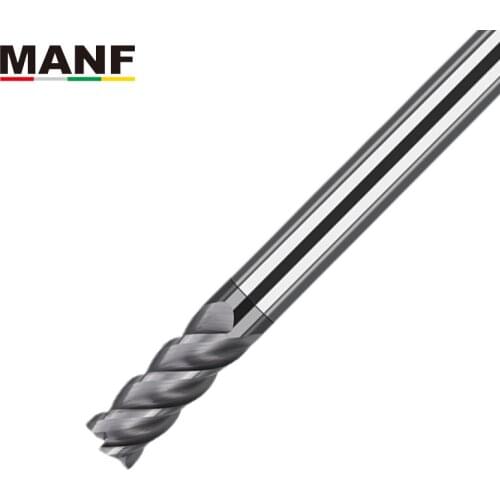 MANF 4 Flute 12mm Heat-Resistant Alloy Ti Alloy End Mill Good Wear Resistance Tungsten Steel Milling Cutters For Mold Machining