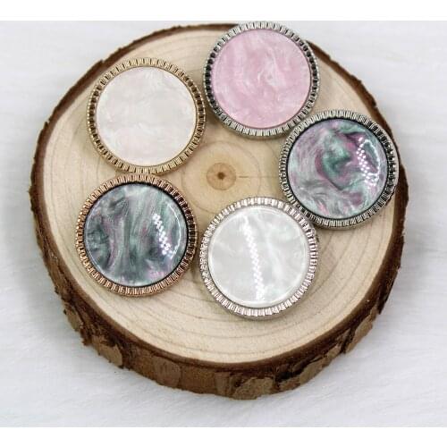 Metal & Bead Button Clothes Sweater Coat Decoration Suit Flat good quality Button Accessories 2pcs/Lot DIY Clothing X-008