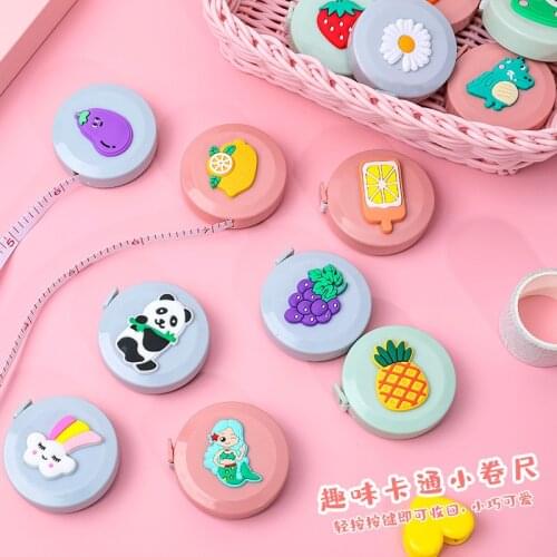 Cute Mini Measuring Tape Ruler Round Easy Take Rulers Tapes 1.5meters