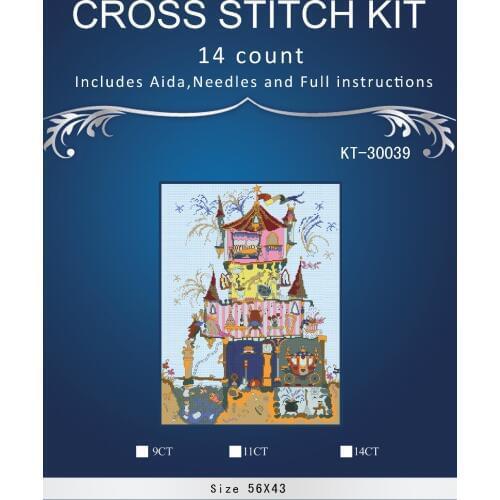 Top Quality lovely counted cross stitch kit nor8th pole house bo8thy 8threads cut 8through house