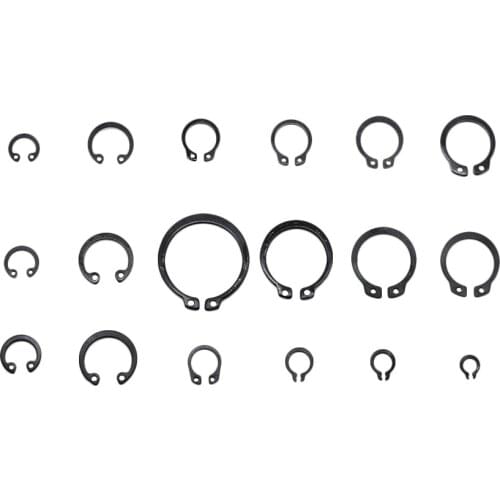 225PCS Circlip Set External/Internal Retaining E-type Cir Clip Locksmith tool Ring Assortment Set Holes Shaft Collar Washer