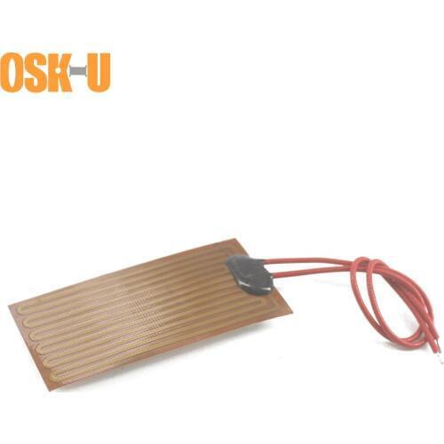 0.15-0.3mm thickness Polyimide Film Heater 24V Flexible Electric Heating Element Anti-freezing Heater Band for Machinery
