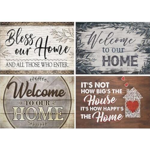 New 4 Pack Bless Our Home 5D DIY Diamond Painting Kits Full Drill Rhinestone Embroidery Cross Stitch Home Decor