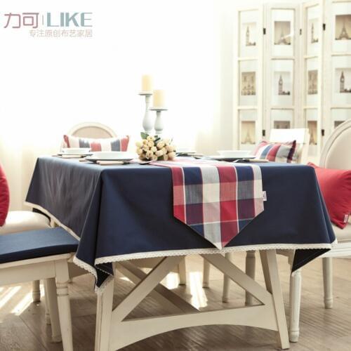 Original! Bugaboo coffee table cloth tablecloths tablecloth table cloth place mat, solid dyed British Navy # 27