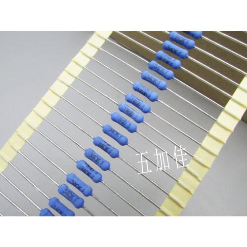 Original new 100% 1W 340K 1% RMH1FB-340K-FTB 3x10mm high power small volume blue resistor (Inductor)