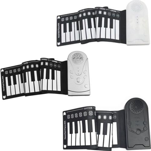 Hand-rolled Piano Portable Folding Electronic Organ Keyboard Instruments 49 Keys For Music Lovers Beginner Playing Accessories