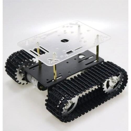 Robot Tank Chassis Tracked Car Platform with 33GB-520 Motor for Arduino DIY Robot Toy Part mini T101