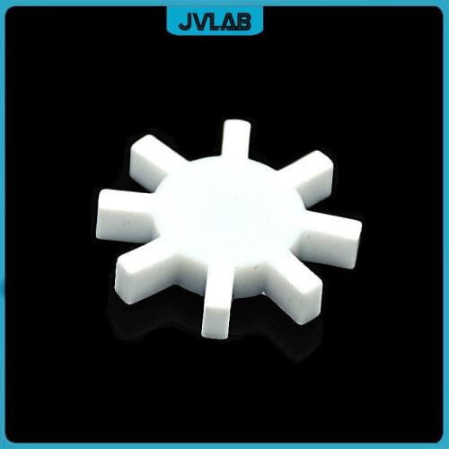 PTFE Magnetic Stirrer Bar Stir Mixer Poly Tetrafluoroethylene White Octagon Shape Stirring Bars 41mm Spin Bars Plum Gear Shape