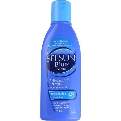 Selsun Blue Dandruff Medicated Shampoo Treatment Anti Dandruff Seborrheic Dermatitis Shampoo Relieve Flaking Itching Cools Scalp