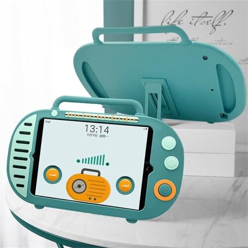 Silicone Case For IPad 7th Generation Cartoon Stand Tablet Cover For Ipad 6th 9.7 inch 2018 Mini 5 4 3 2 Air 2 10.2 Shell Funda