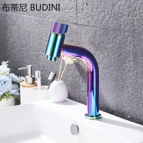 Basin Faucet Modern Black Bathroom Mixer Tap Brushed Gold/Nickel/Chrome Wash basin Faucet Hot and Cold Sink Faucet New