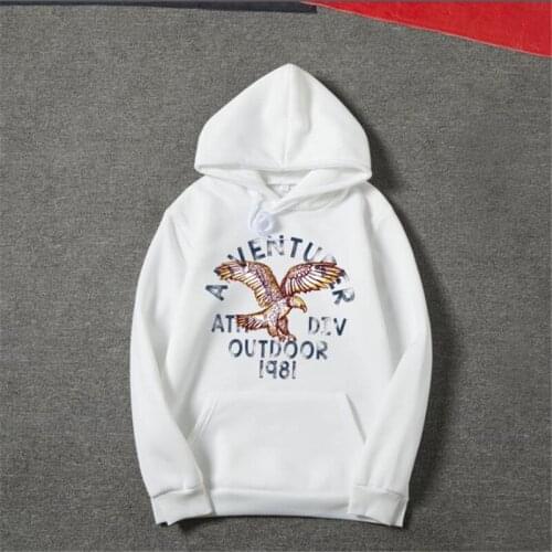 New Casual HOODIE Hip Hop Street wear Sweatshirts Skateboard Men/Woman Pullover Hoodies Male Hoodie Eagle Printed Sweatshirts