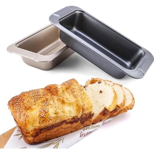 Carbon Steel Loaf Pan Toast Mold Metal Bakeware Nonstick Coating Baking Pan Curled Edges Design Easy To Demold
