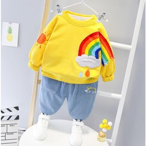 2020 Spring new born baby Boys Clothes Outfit sets Pullover Workwear coat + pants sports suit for toddler baby boys clothing set