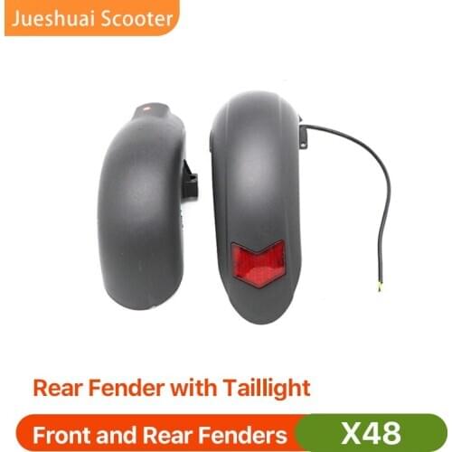 X48 Electric Scooter Front and Rear Fender Mudguard with Tail Light Hex Flat Head X48 Electric Scooter Exclusive Accessories