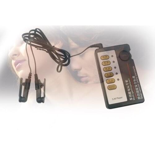 Electrical Shock Breast Clamp With Host Nipple Labia Clips Clitoris StimulateSex Toys for Couples