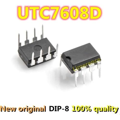 10PCS UTC7608D UTC7608 YW DIP8 Power management chip quality assurance Support recycling all kinds of electronic components
