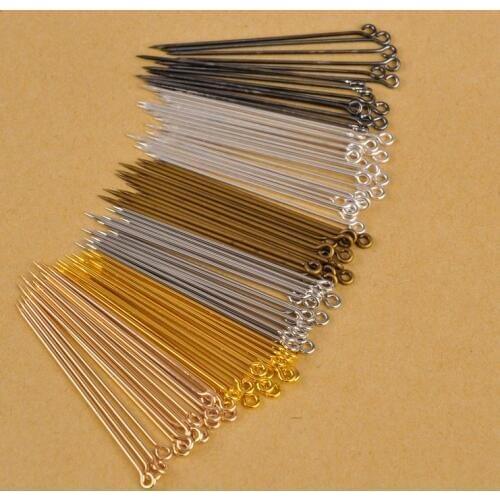 1000pcs/lot 50mm 60mm 70mm hijab pins straight stick pins scarf safety hijab fixed pins Wholesale