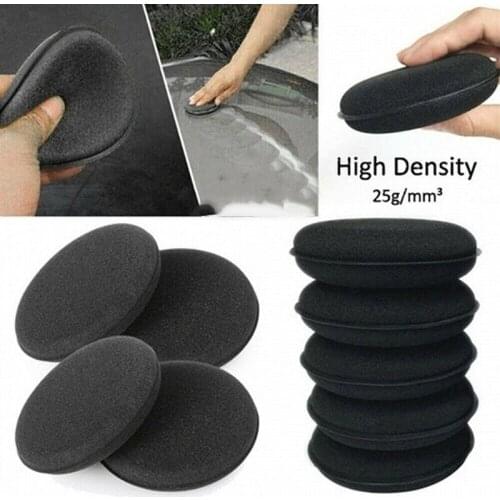 12Pcs High Density Foam Sponge Microfiber Foam Sponge Polish Wax Applicator Car Detailing Cleaning Pad Soft Foam Sponge Dropship