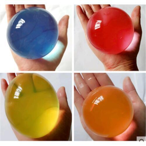 2 Pcs Big hydrogel Balls Pearl Shaped Very Large 13-17mm Crystal Soil Water Beads Mud Grow Ball Wedding Decor