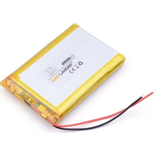 3.7V 4500mAh 105575 Polymer Lithium LiPo Rechargeable Battery For GPS PSP DVD PAD E-book tablet pc laptop power bank video game