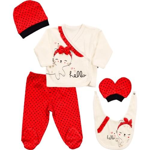 5 pcs Baby Clothes 0-3 m Spring Summer Newborn Clothing Gift Set Cotton Girls Boys Baby Clothes Baby outfit 15161