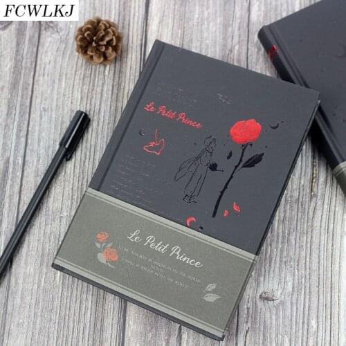 New A5 Little Prince Sketchbook Diary for Drawing Painting Book School Gift Graffiti Sketch Office Notebook Paper Supply Black
