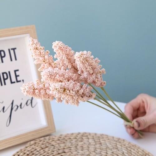 A Bunch Of 6 Forks Pampa Artificial Flowers Plants For Home Decor Fake Plants Flowers Dried Wedding Decorations Preserved Flower