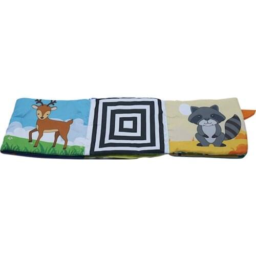 Baby Cognitive Puzzle Soft Book Infant Early Development Cloth Book Learning Education Unfolding Activity Animal Kids Quiet Book