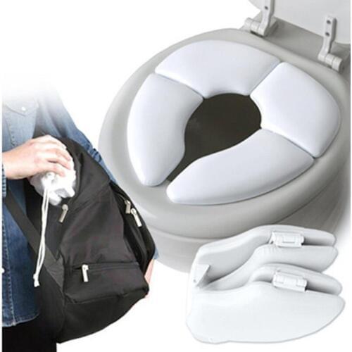 Childrens Soft Portable Folding Child Baby Toilet Seat Soft Potty Chair Pad Cushion Training Accessories