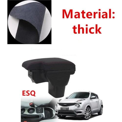 For Infiniti ESQ armrest box NISSAN juke universal car center console modification accessories double raised with USB