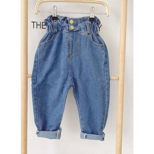 2020 new arrival girls denim pants spring fashion girls jean pants 2-7t HH528