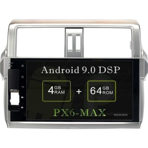 KOOCAVS 10.2" IPS Android 9.0 Car GPS Radio Player for Toyota New Prado 150 2014 2015 with 4GB+64GB Stereo Multimedia Headunit