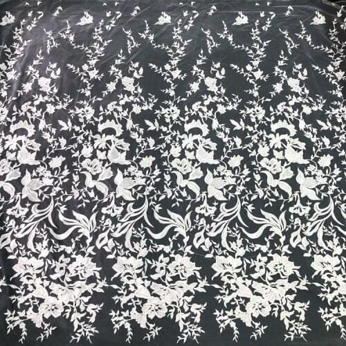 Bridal Wedding Dress Lace Fabric Luxury Sequin Evening Dress Ivory sell for 1 Yard Bridal Lace