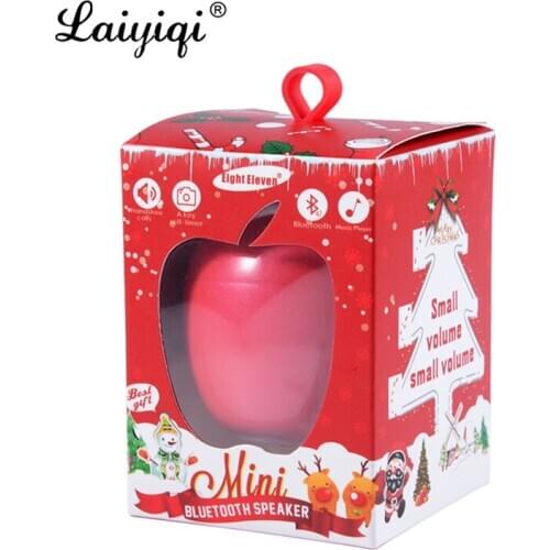 Laiyiqi malus TWS Bluetooth Speaker Carnival toy Gift children Remote Camera Christmas Decoration for Christmas tree caixa som