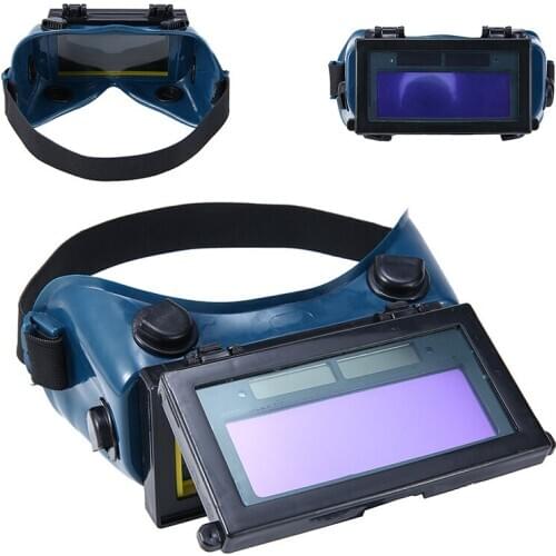 Solar Auto Darkening Eyes Mask Welding Protective Eyeshade LCD Welding Goggles Eyes Goggles for Welder Eyes Glasses
