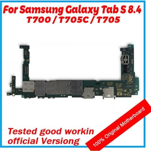 For Samsung Galaxy Tab S T700 T705C T705 Motherboard Original Android OS With Full Chips Mainboard WiFi / SIM Support