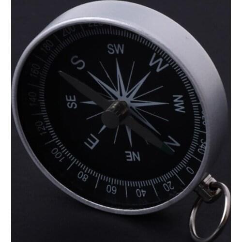 Mini Keychain Aluminum Compass Camping Wild Survival Travel Hiking Navigation A0KA