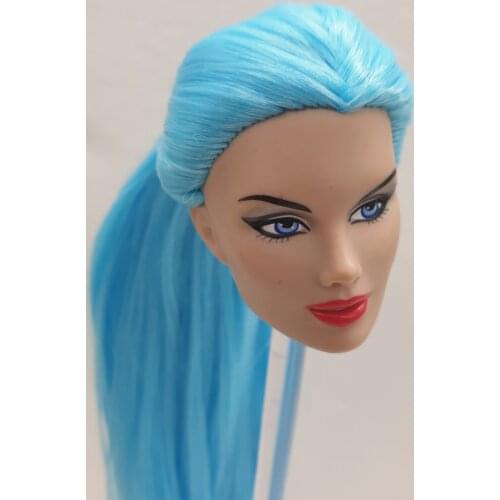 Fashion Royalty Gloria Grandbuilt Katy Keene blue hair japan skin FR doll head for repaint