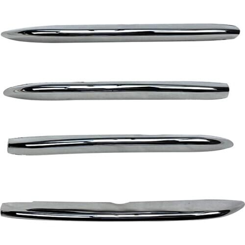 Front Fog Lamps Cover Grille Slats Sticker Decoration Strips for Mercedes -Benz C Class CLA C118 CLA200 260 2020+ Chrome