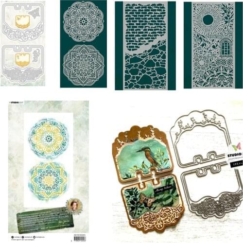 Newest Christmas Greeting Card Cover Metal Cutting Dies Stencils for DIY Scrapbooking Album Stamp Make Paper Card Embossing New
