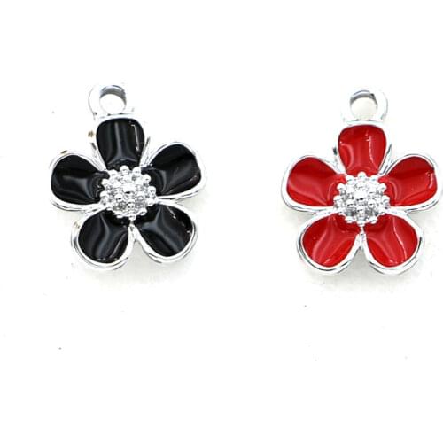 5PCS Gold Color Round White Stone Charm Pendant for Jewelry Making Necklace DIY Earrings Accessories Craft